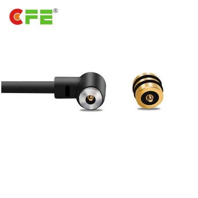 Oem/odm Round Type Magnetic Power Cable Connector For Led Flashlight